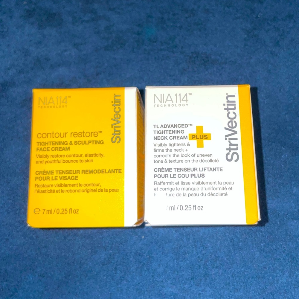 StriVectin TL Advanced Tightening Neck Cream Plus travel size 2 piece bundle New
